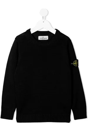 Stone Island Logo-patch cotton jumper