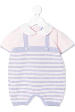 SIOLA Striped short-sleeve rompers