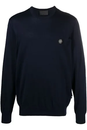 Philipp Plein Logo patch crew-neck jumper
