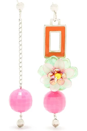 AMIR SLAMA Flor asymmetric drop earrings