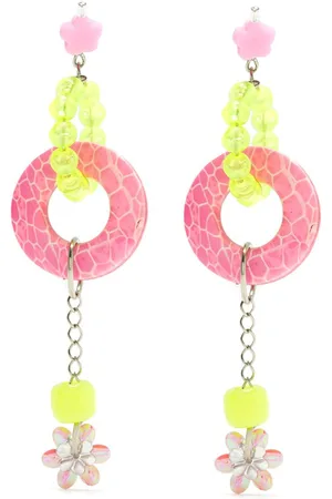 AMIR SLAMA Charms hoops earring