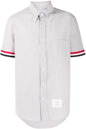 Thom Browne Seersucker stripe button-down shirt