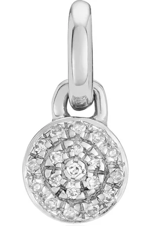 Monica Vinader Fiji Mini Button diamond pendant charm