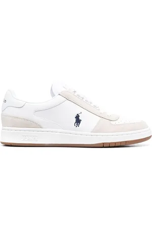 Ralph Lauren Court leather suede sneakers