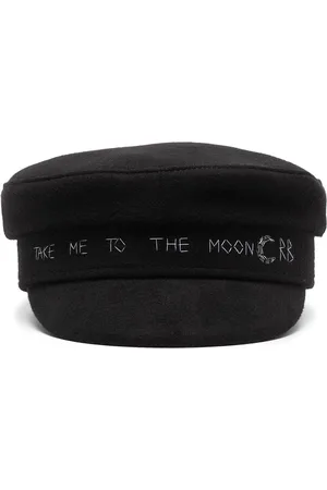 Ruslan Baginskiy Crystal-embellished logo baker boy cap