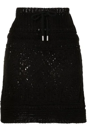 GOEN.J Ribbed crochet-knit mini skirt