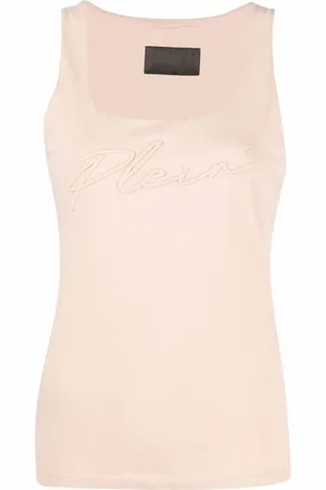 Philipp Plein Logo-embroidered vest top