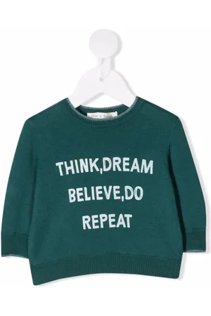 Zhoe & Tobiah Slogan-print cotton jumper