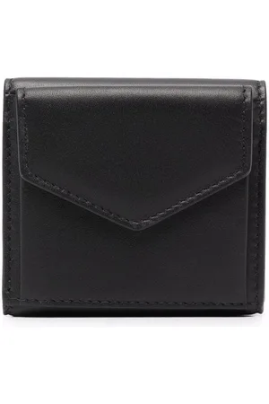 Maison Margiela Small Leather Goods  Mens/Womens Vernice Logo Cardholder  Dark Grey - DLONGMEDIA