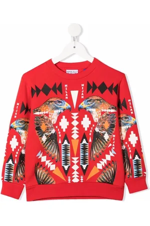 MARCELO BURLON Falcon-motif cotton sweatshirt