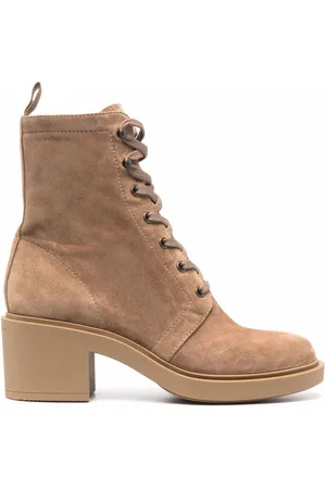 Gianvito Rossi Foster 45mm suede lace-up boots