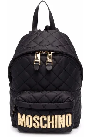 Moschino Logo-plaque quilted backpack