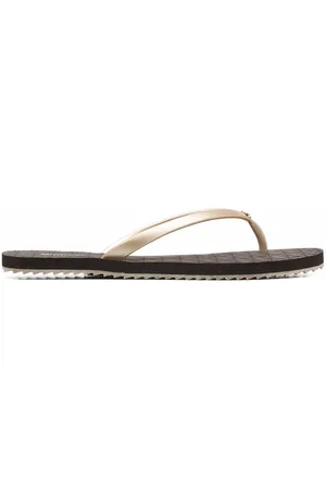 Michael Kors Monogram-print flip flops