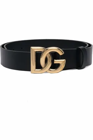 Dolce & Gabbana DG-logo calf-leather belt
