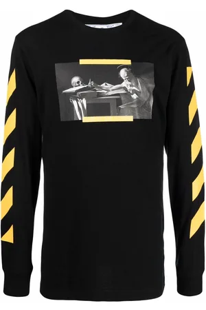 OFF-WHITE Caravaggio print long-sleeve T-shirt
