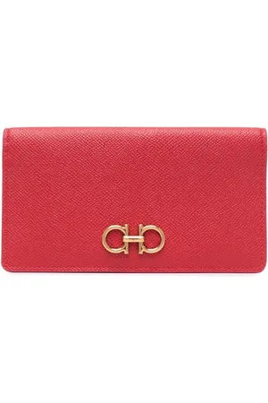 Salvatore Ferragamo Gancini long leather wallet