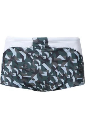 AMIR SLAMA Geometric print trunks