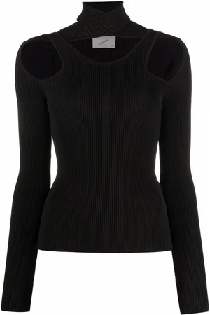 COPERNI Cutout-detail knitted top