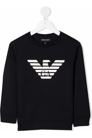 Emporio Armani Logo-print crew neck sweatshirt