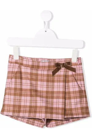 Il gufo Checked mini skort