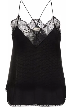 Zadig & Voltaire Scallop-edge slip vest