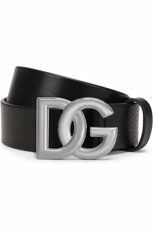 Dolce & Gabbana Calf leather logo-buckle belt