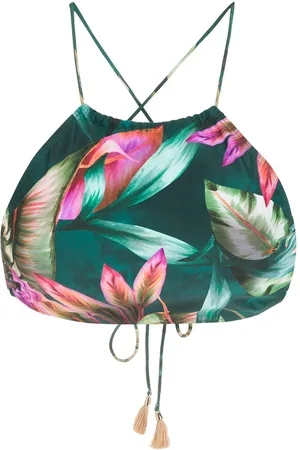 Lygia & Nanny Ilana leaf-print bikini