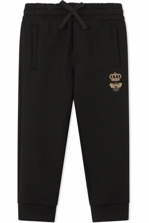 Dolce & Gabbana Bee-embroidered track pants