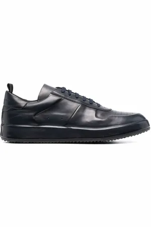 Officine creative Panelled low-top leather sneakers