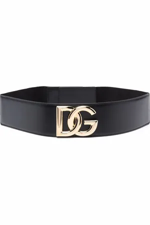 Dolce & Gabbana Logo-plaque leather belt