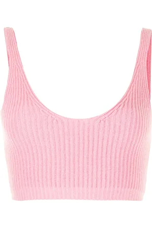 Cashmere In Love Reese ribbed-knit cropped vest