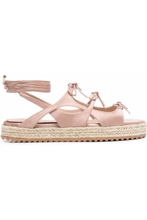 Scarosso Paula multi-tie espadrille sandals