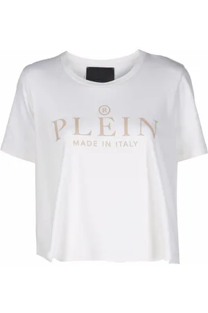 Philipp Plein Iconic Plein short-sleeve cropped T-shirt