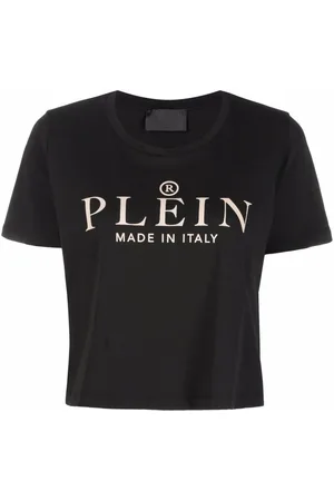 Philipp Plein Iconic Plein short-sleeve cropped T-shirt