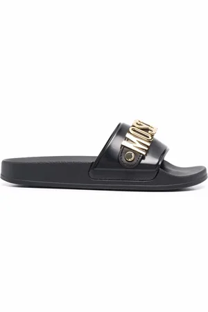Moschino Logo-plaque slides