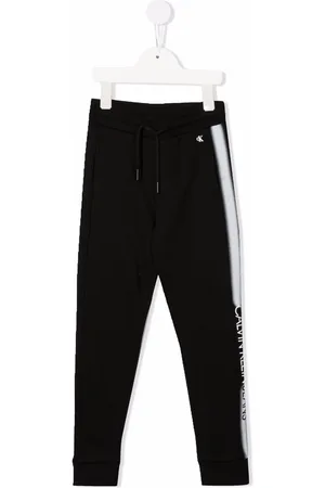 Calvin Klein Sprayed stripe logo-print joggers