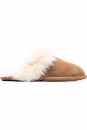 UGG Scuff Sis fur-trimmed slippers