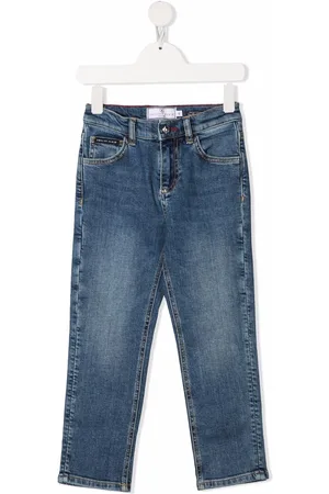Philipp Plein Skull-embroidered jeans