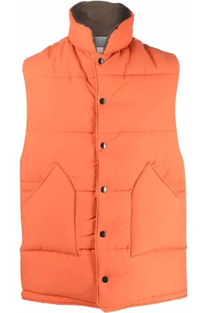 Orange Waistcoats and gilets for Men