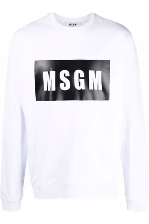 Msgm Logo box print sweatshirt