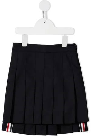 Thom Browne Super 120s twill pleated mini skirt