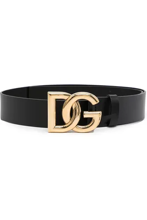 Dolce & Gabbana Logo-plaque leather belt