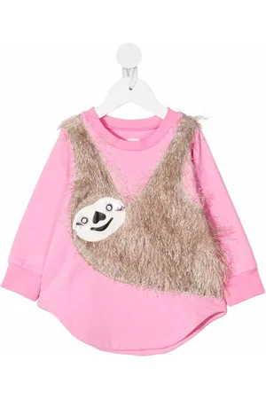 Wauw Capow by Bangbang Sloth-appliqu??d jersey dress