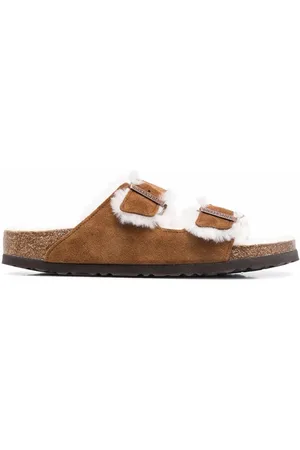 Birkenstock Arizona fur-lined sandals