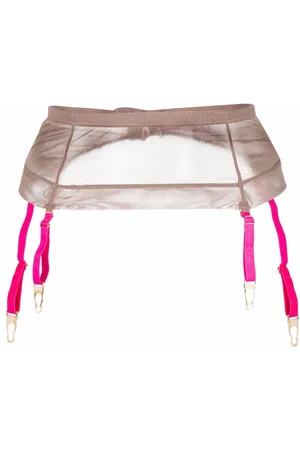 MAISON CLOSE Mesh garter belt