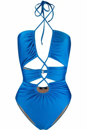 Noire Swimwear Gathered cut-out swimsuit