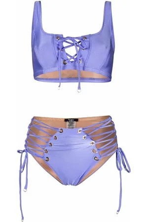 Noire Swimwear Lace-up two-piece bikini