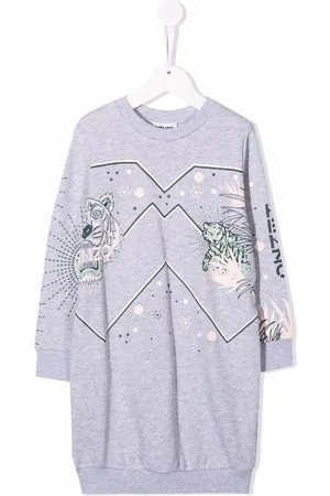 Kenzo Tiger-print logo dress
