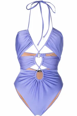 Noire Swimwear Gathered cut-out swimsuit