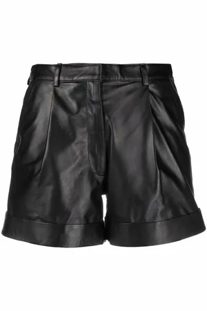 Manokhi Jett high-waisted leather shorts